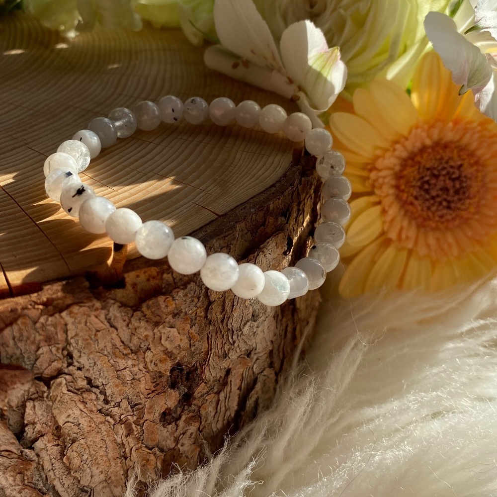 Moonstone Beaded Bracelet